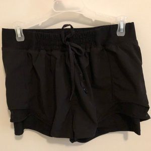 BLACK MPG ATHLETIC SHORTS